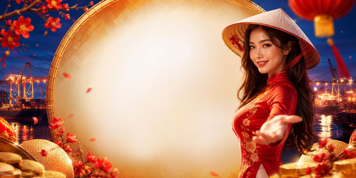 Người chơi tại Hải Phòng mở slot game trên điện thoại di động với nón lá truyền thống